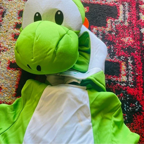 Green Dinosaur Super Mario Yoshi Kids Costume - Picture 8 of 12